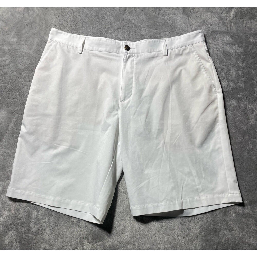 Adidas Flat Front Lightweight Golf Shorts Men’s 38 Climacool 11” Inseam White